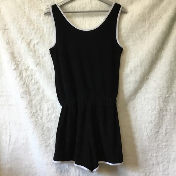 Xersion Black Sleeveless Terrycloth Romper - Picture 5 of 9